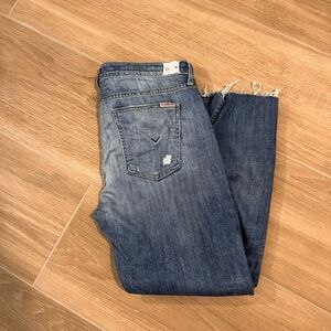 Hudson Distressed Cropped Jean